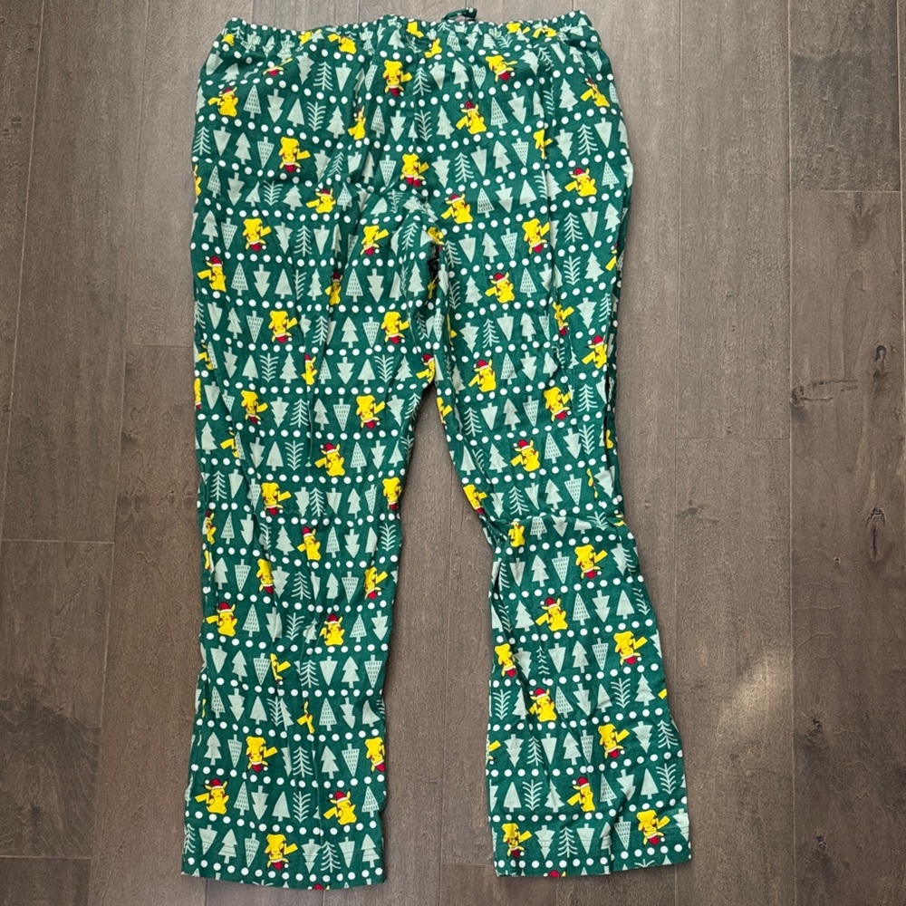 Hanna Andersson Pokémon Pikachu Christmas Pajama Pants Adult L 100% Cotton - Picture 6 of 6